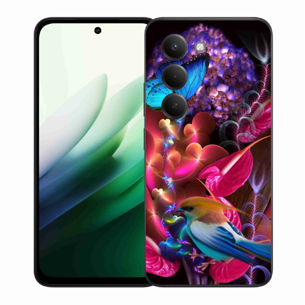 Gelový kryt mmCase na Xiaomi Redmi 15 5G (169mm) - barevné květiny