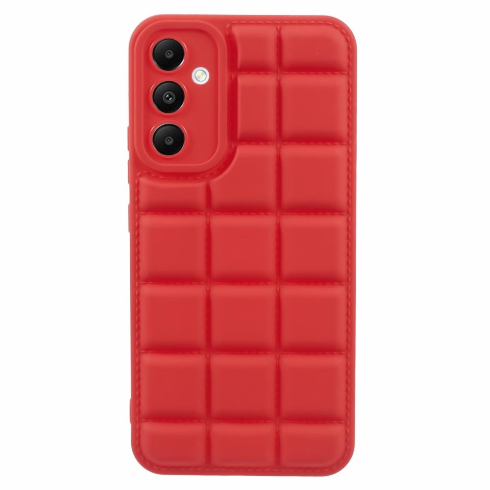 Grid odolný gelový obal na Samsung Galaxy A24 - červený