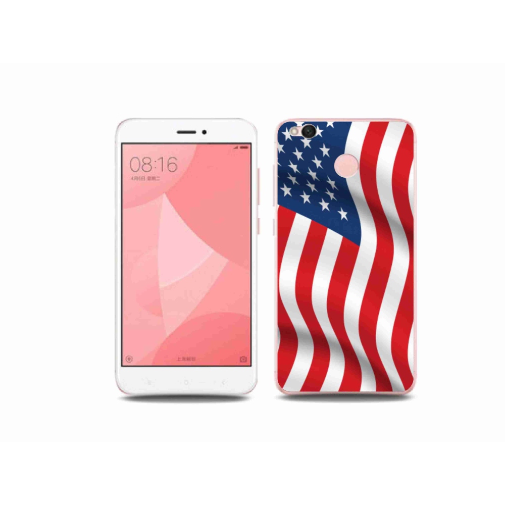 Gelový kryt mmCase na mobil Xiaomi Redmi 4X - USA vlajka