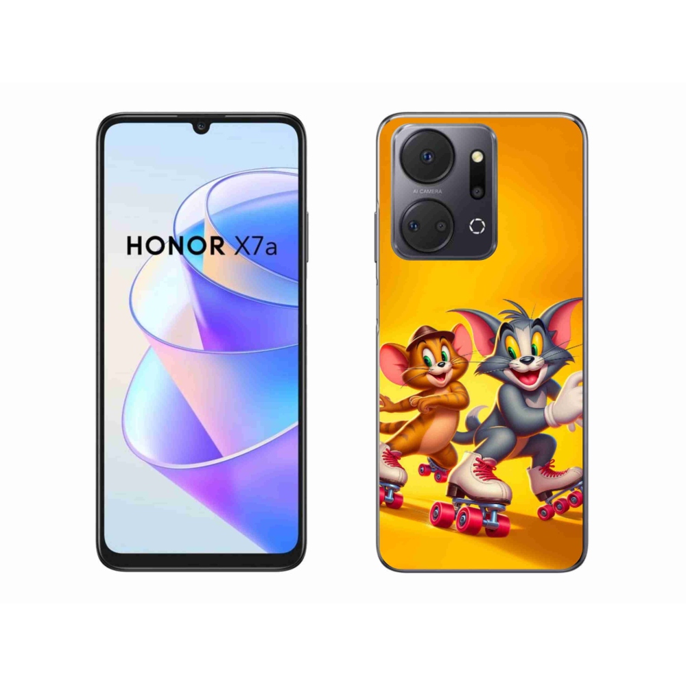 Gelový kryt mmCase na Honor X7a - tom a jerry