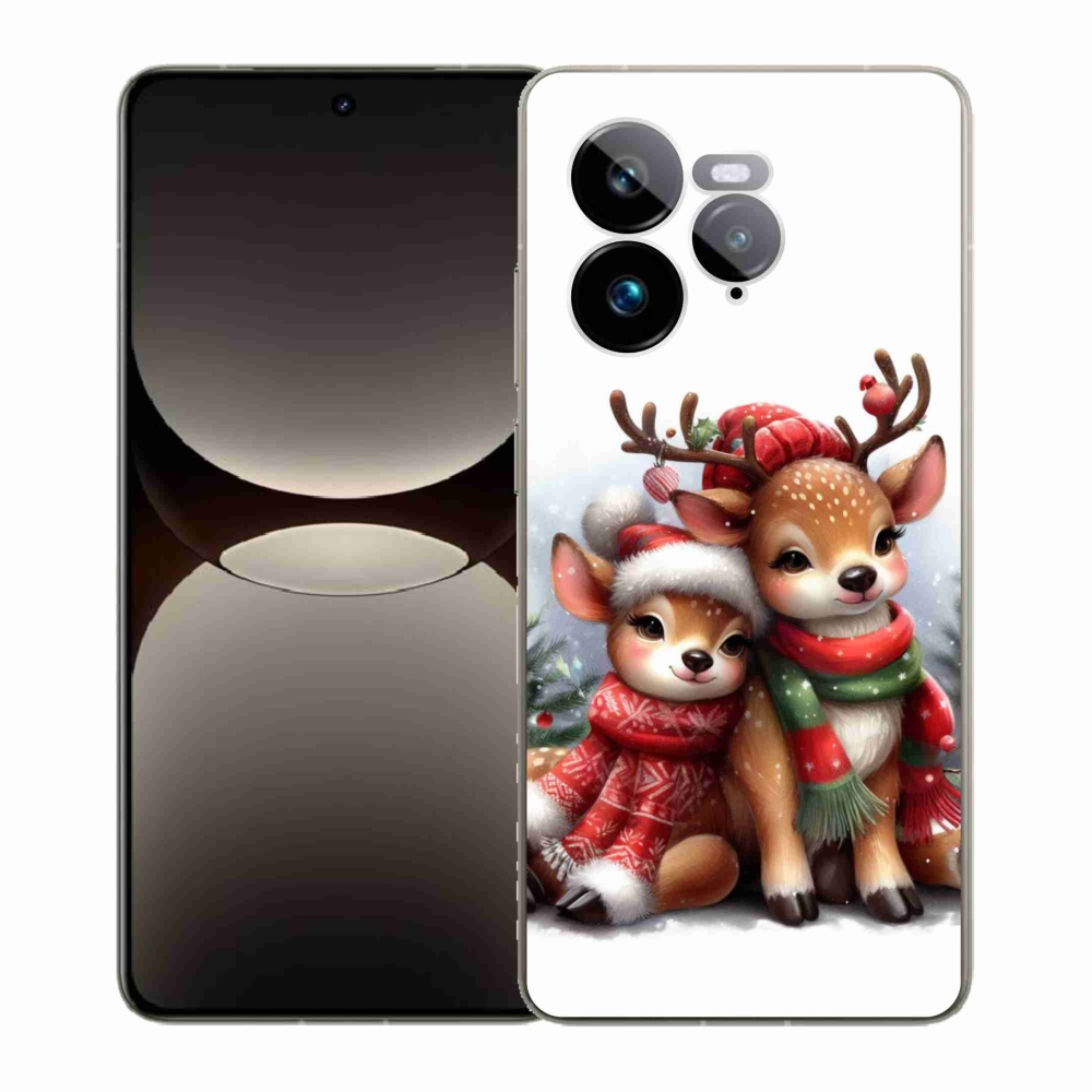 Gelový kryt mmCase na Realme GT 7 Pro 5G - vánoční sobi