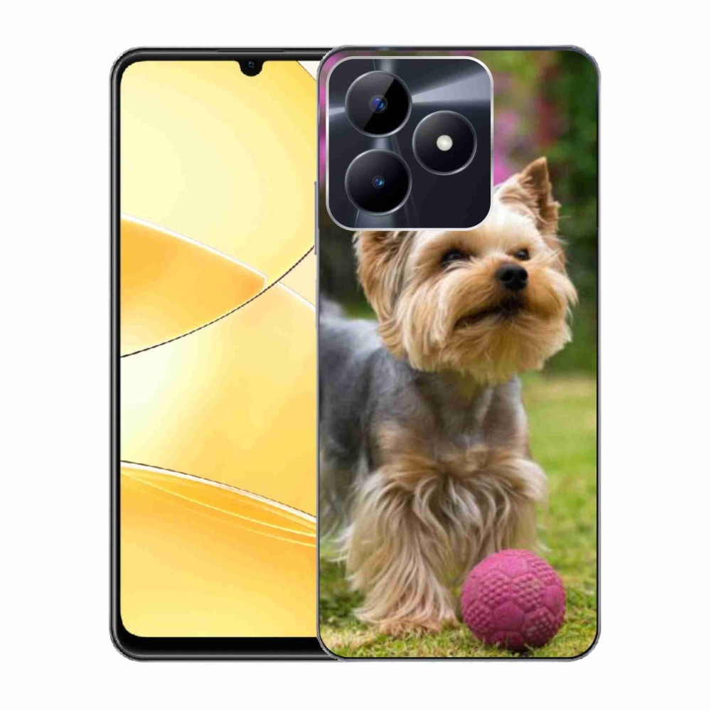 Gelový obal mmCase na Realme C51/C53 - jorkšír 4
