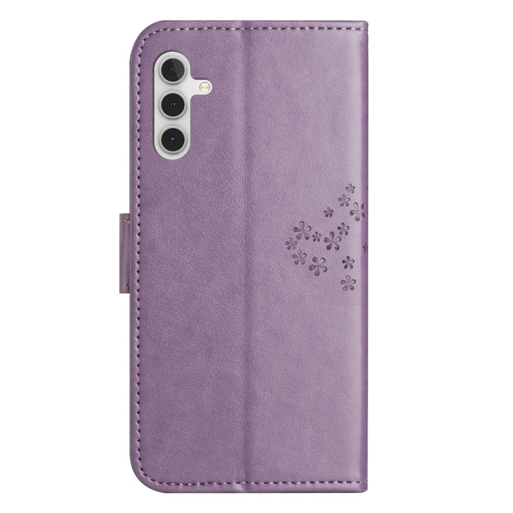 Tree knížkové pouzdro na Samsung Galaxy S24 - světlefialové