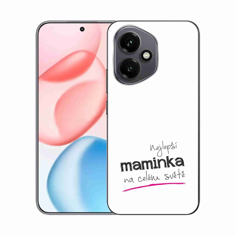 Gelový kryt mmCase na Honor 400 - nejlepší maminka 4 bílé pozadí