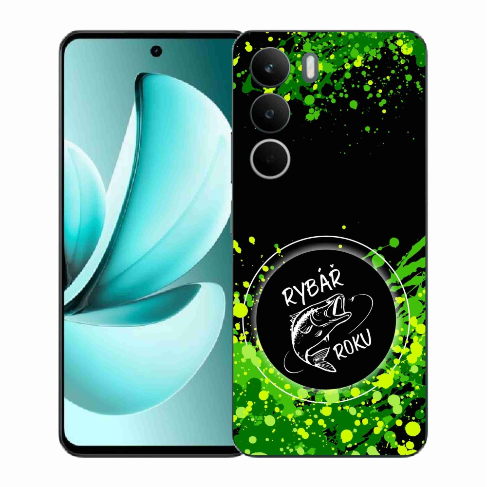 Gelový kryt mmCase na Realme C71 - rybář roku černé pozadí