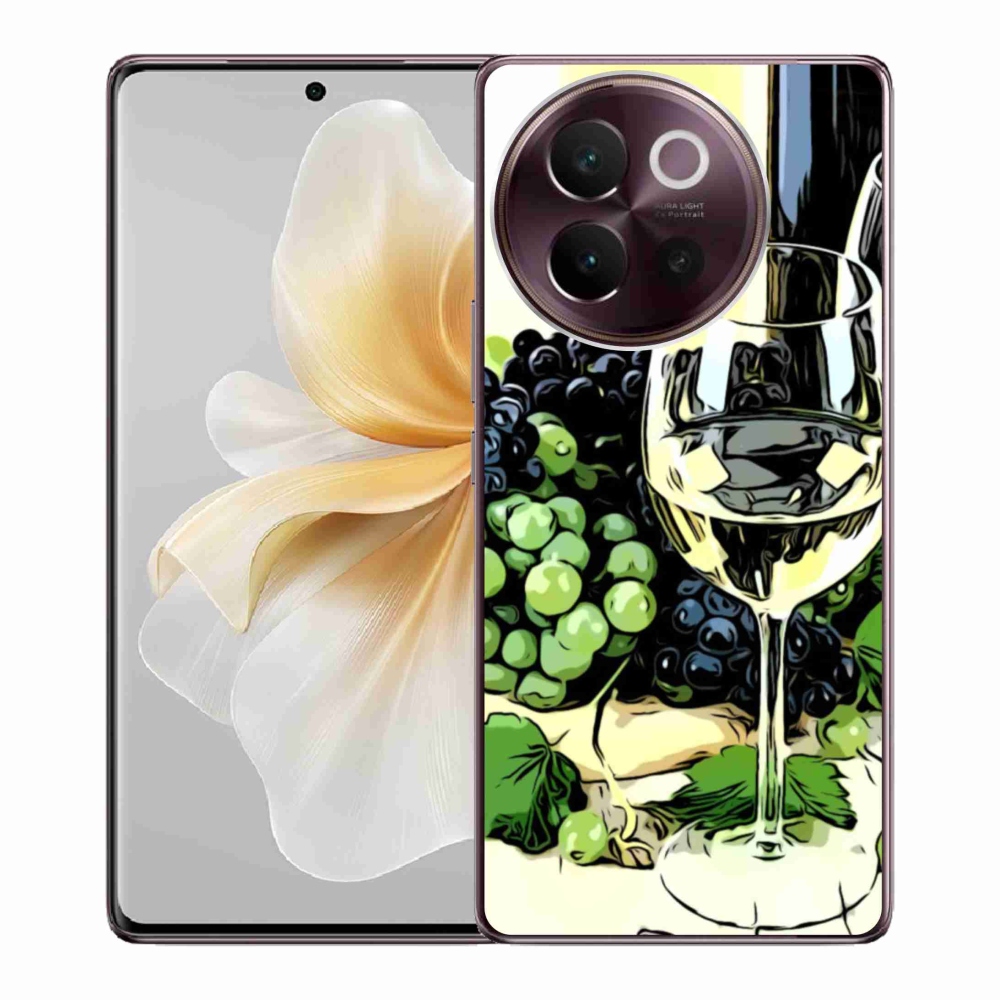 Gelový kryt mmCase na Vivo V40 Lite 5G - sklenka vína
