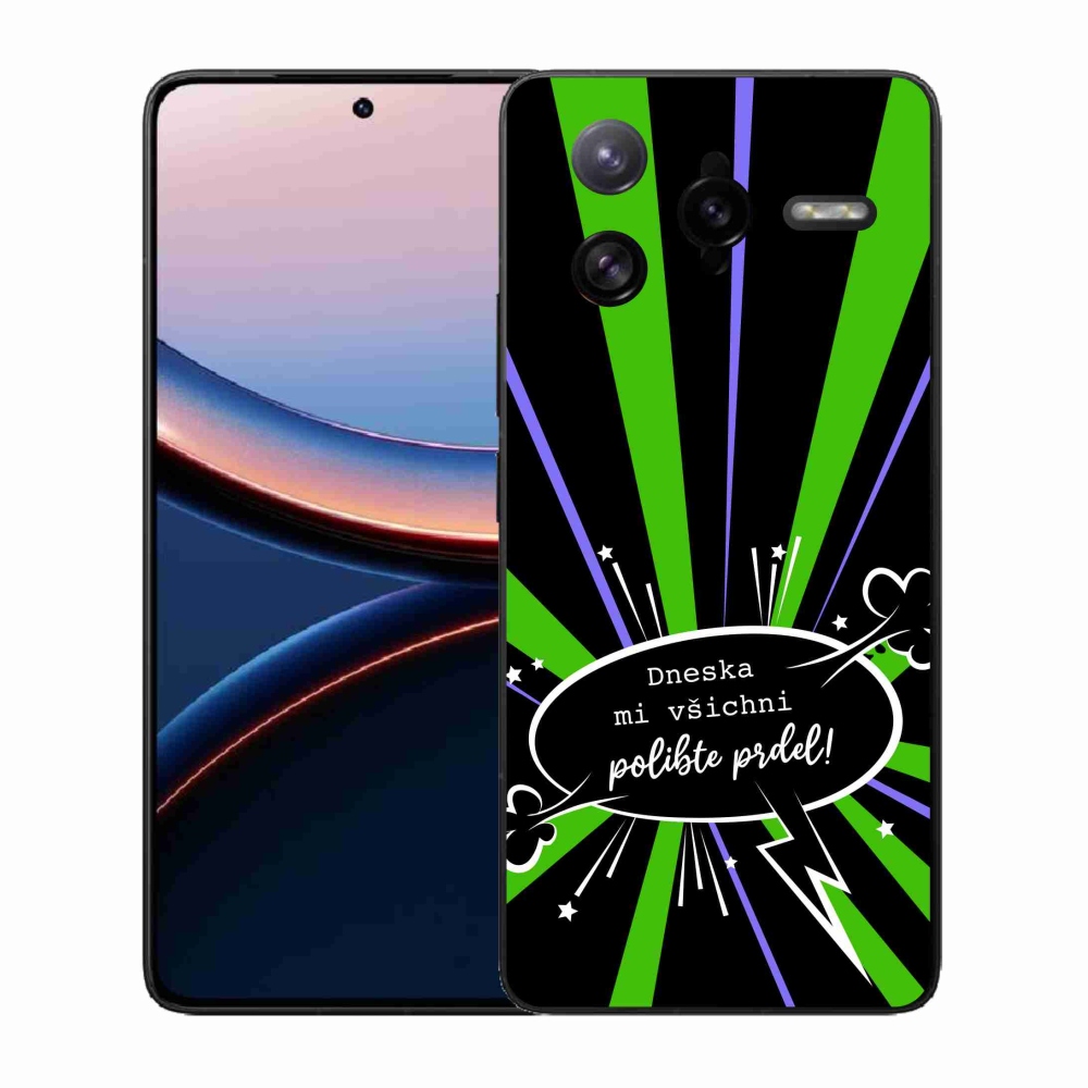 Gelový kryt mmCase na Xiaomi Poco F7 Ultra - vtipný text 15 černé pozadí