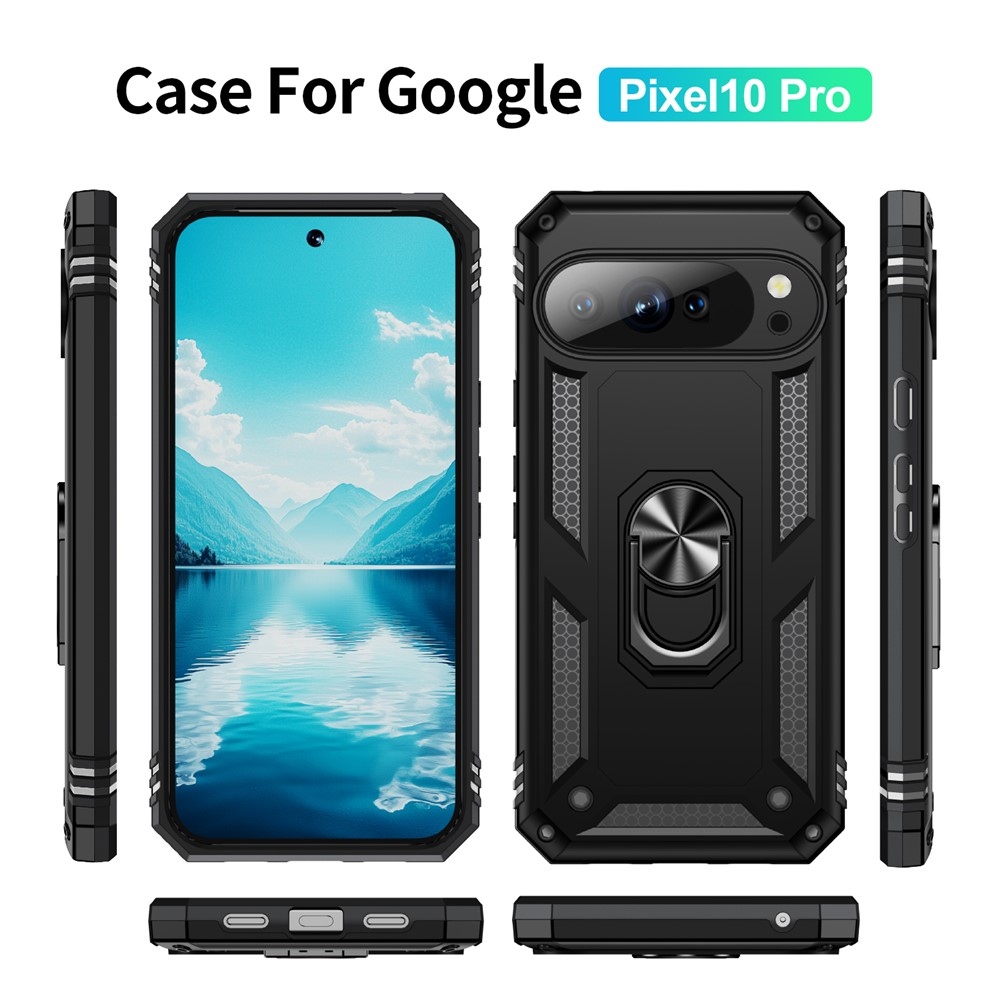 Ring odolný kryt na Google Pixel 10 Pro/Pixel 10 - černý