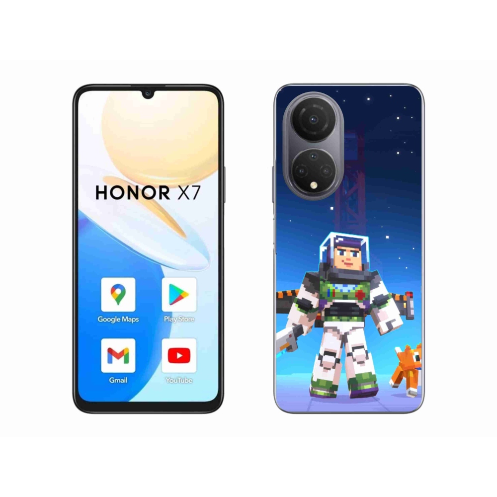 Gelový kryt mmCase na Honor X7 - minecraft 2