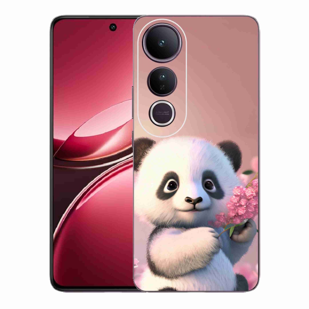 Gelový kryt mmCase na Vivo V50 Lite 4G/5G - roztomilá panda