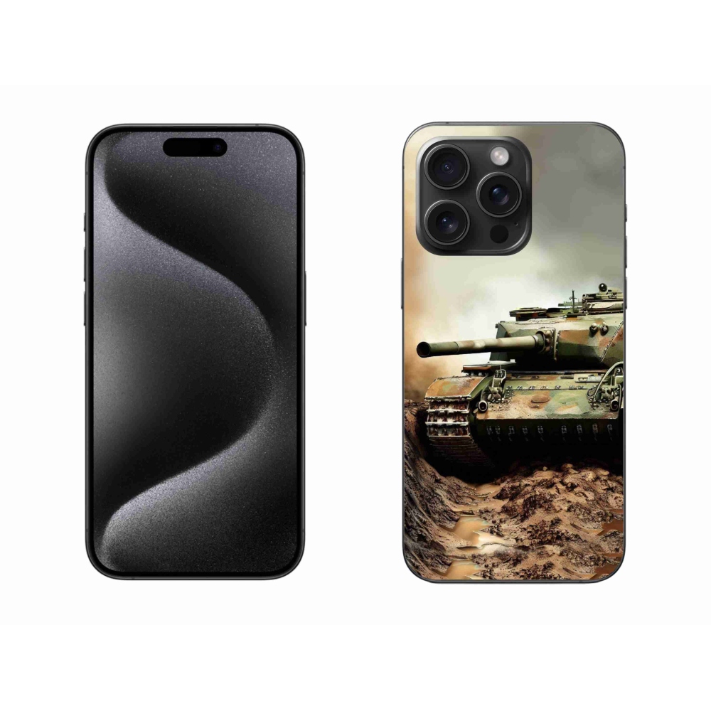 Gelový kryt mmCase na iPhone 15 Pro Max - tank