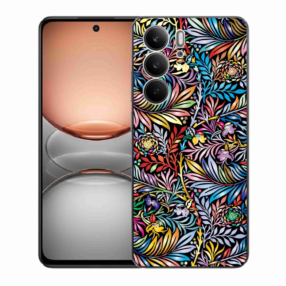 Gelový kryt mmCase na Realme C75 - květiny 5