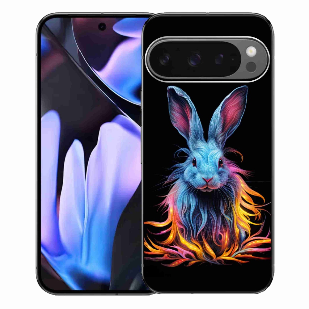 Gelový kryt mmCase na Google Pixel 9 Pro XL - abstraktní zajíc