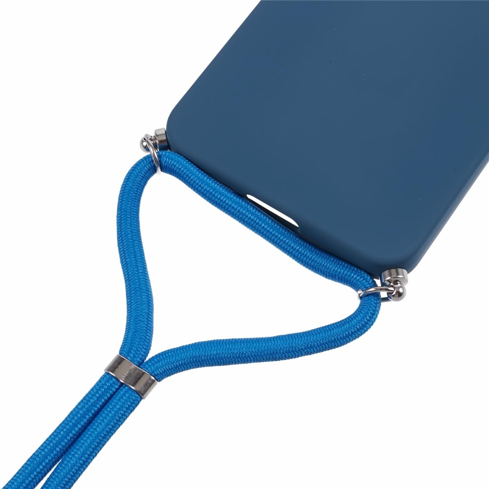 Lining gelový obal se šňůrkou na Samsung Galaxy S25 FE - modrý