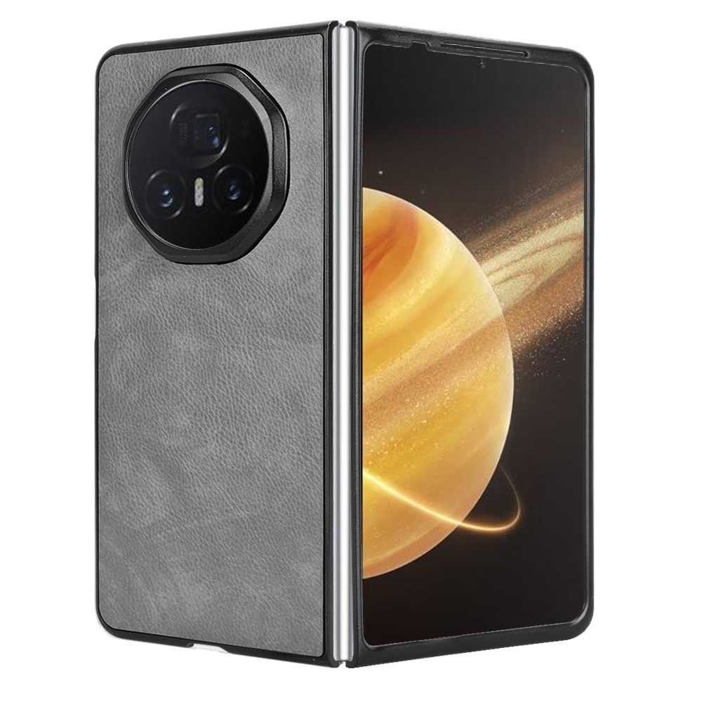 Texture plastový obal s umělou kůží na Honor Magic V3 - šedý