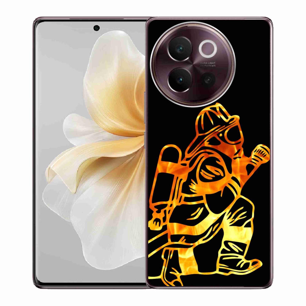 Gelový kryt mmCase na Vivo V40 Lite 5G - hasič 1