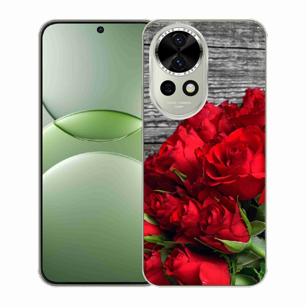 Gelový kryt mmCase na Huawei Nova 13 5G - červené růže