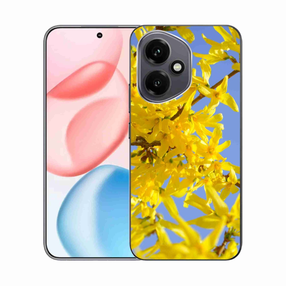 Gelový kryt mmCase na Honor 400 - žluté květy