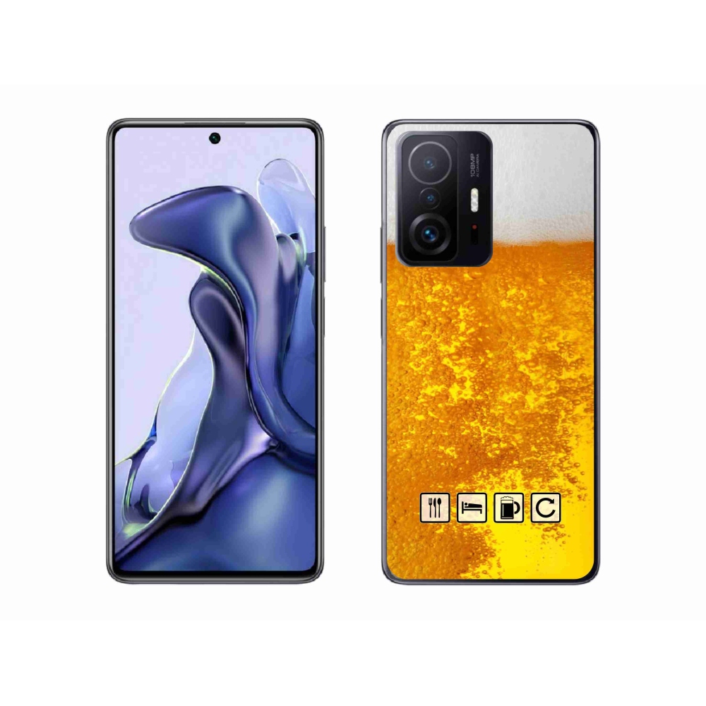 Gelový kryt mmCase na Xiaomi 11T Pro - pivní motiv 3