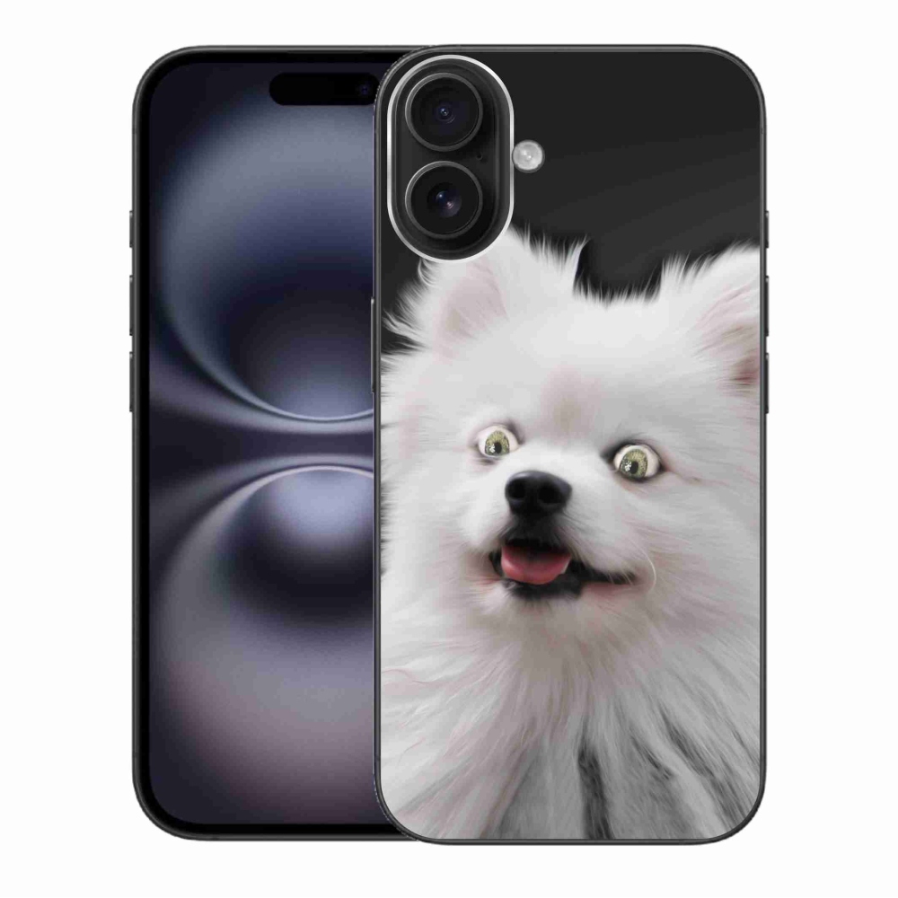 Gelový kryt mmCase na iPhone 16 Plus - bílý špic