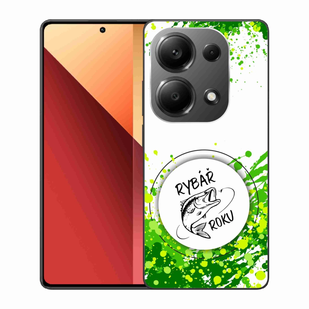 Gelový kryt mmCase na Xiaomi Redmi Note 13 Pro 4G/Poco M6 Pro  - rybář roku bílé pozadí