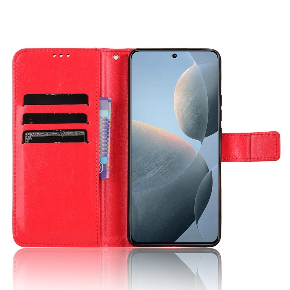 Wallet knížkové pouzdro na Xiaomi Poco X6 Pro 5G - červené