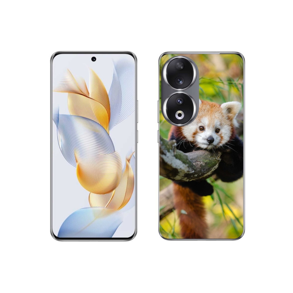 Gelový kryt mmCase na Honor 90 - panda červená