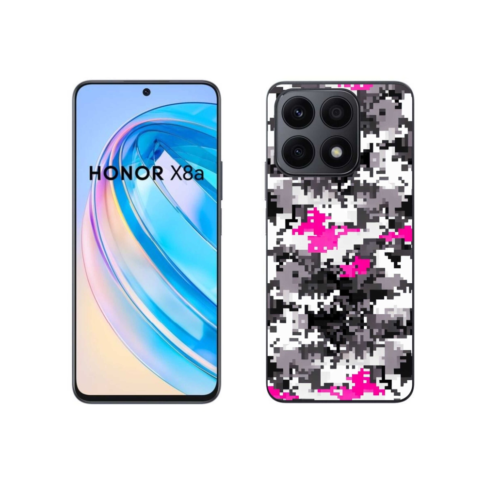 Gelový kryt mmCase na Honor X8a - maskáčový vzor 4
