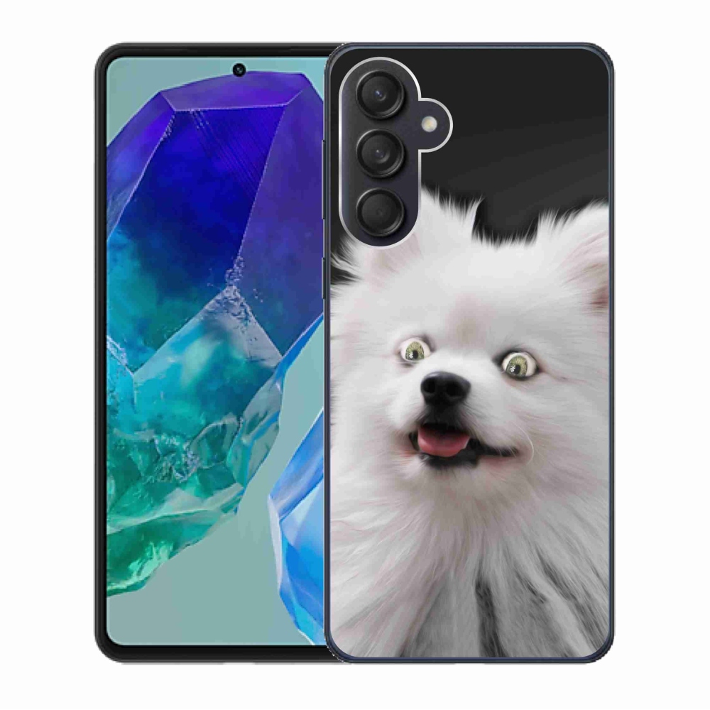 Gelový kryt mmCase na Samsung Galaxy M55 5G - bílý špic