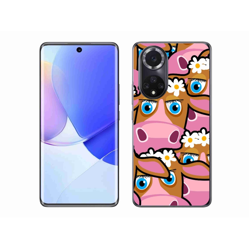 Gelový kryt mmCase na Huawei Nova 9 - kreslené kravičky