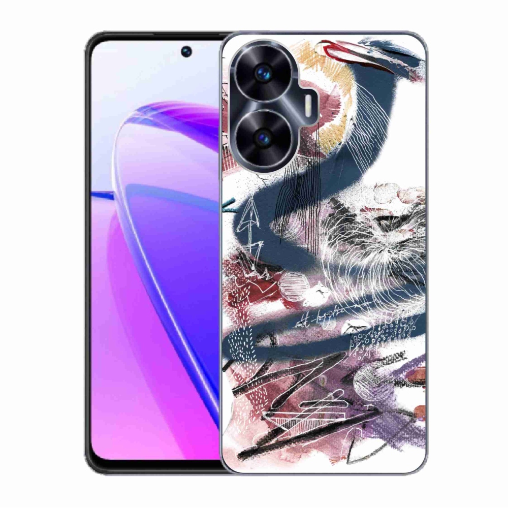 Gelový kryt mmCase na Realme C55 - abstraktní motiv 28