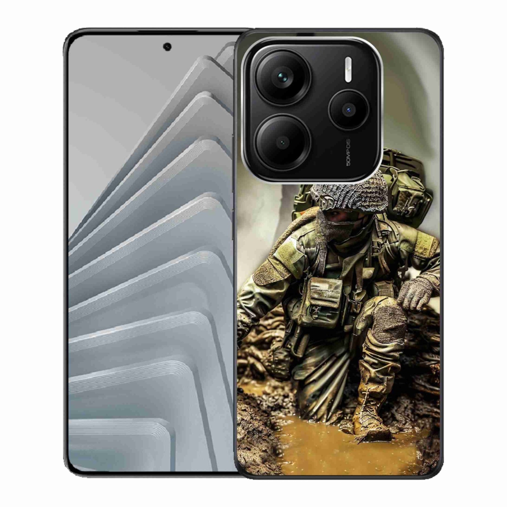 Gelový kryt mmCase na Xiaomi Redmi Note 14 5G - voják