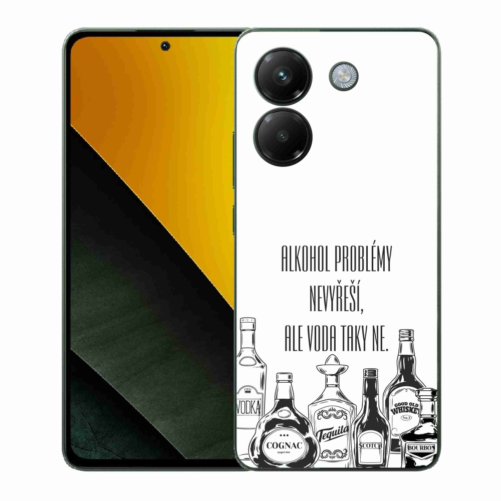 Gelový kryt mmCase na Xiaomi Poco M7 Pro 5G - vtipný text bílé pozadí