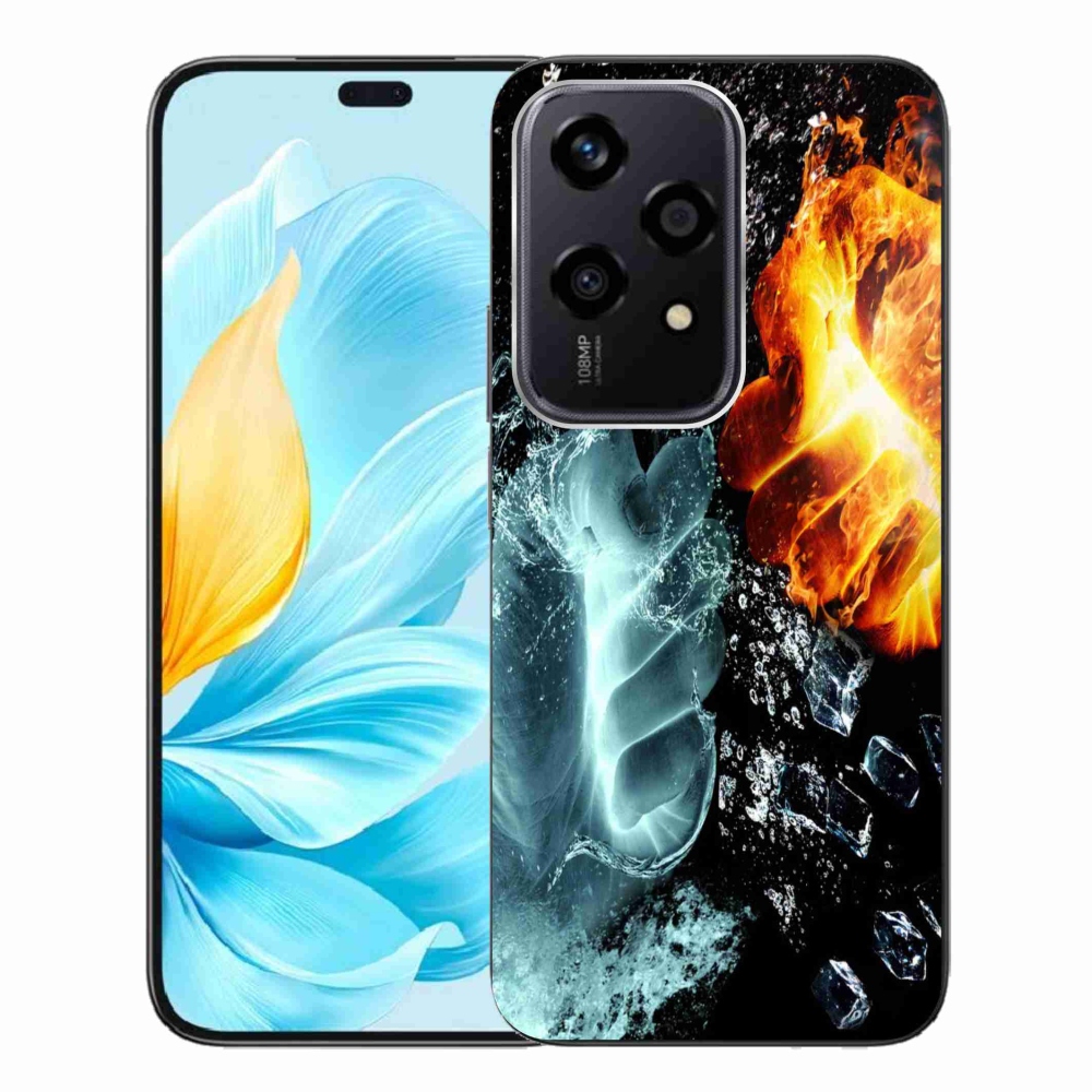 Gelový kryt mmCase na Honor 200 Lite 5G - voda a oheň