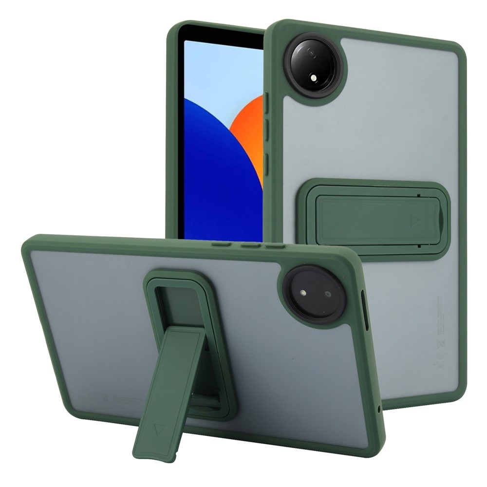 Skiny gelový obal s pevnými zády a výklopným stojánkem na Xiaomi Redmi Pad SE 8.7 - zelený