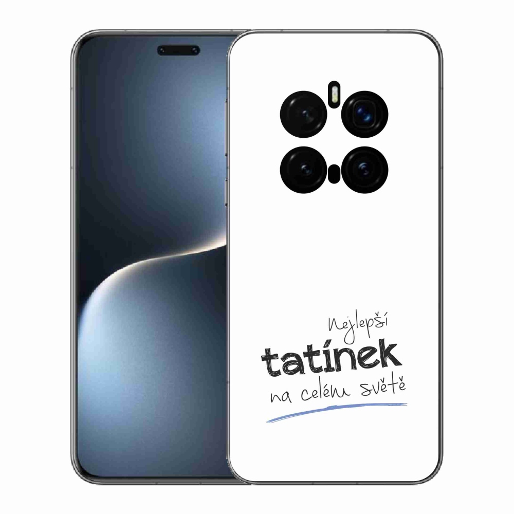 Gelový kryt mmCase na Honor Magic 7 Pro 5G - nejlepší tatínek 4 bílé pozadí