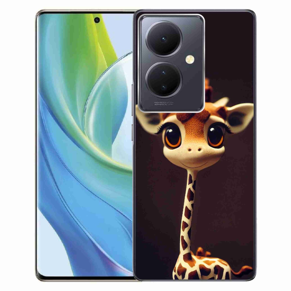 Gelový kryt mmCase na Vivo V29 Lite 5G - malá žirafa