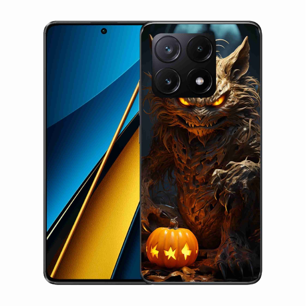 Gelový kryt mmCase na Xiaomi Poco X6 Pro 5G - halloweenská příšera