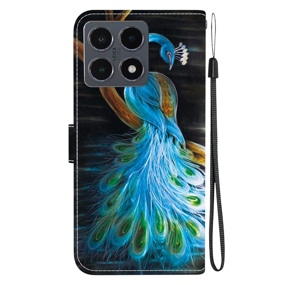 Versatile knížkové pouzdro na Xiaomi 15T - páv