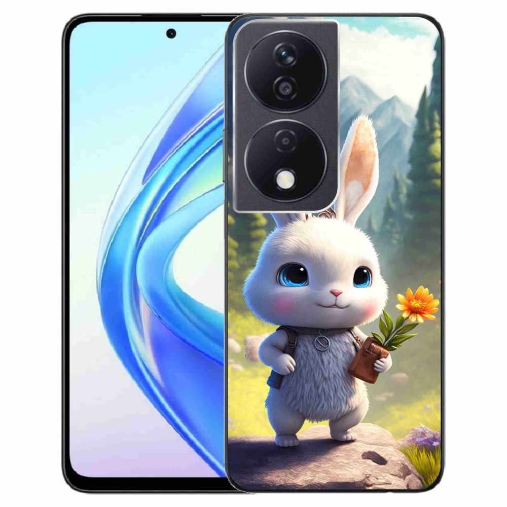 Gelový kryt mmCase na Honor X7b/Honor 90 Smart - roztomilý králíček