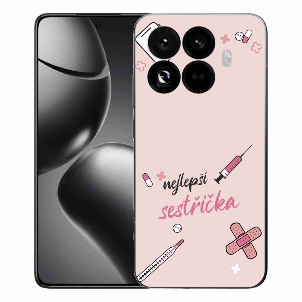 Gelový kryt mmCase na Xiaomi 15T Pro - nejlepší sestřička růžové pozadí