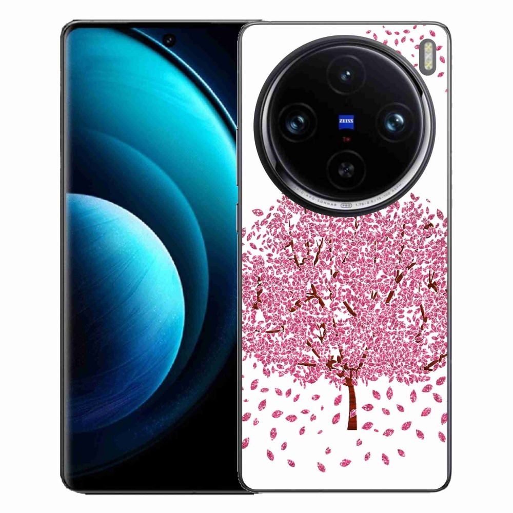 Gelový kryt mmCase na Vivo X100 Pro 5G - kreslený strom s listy