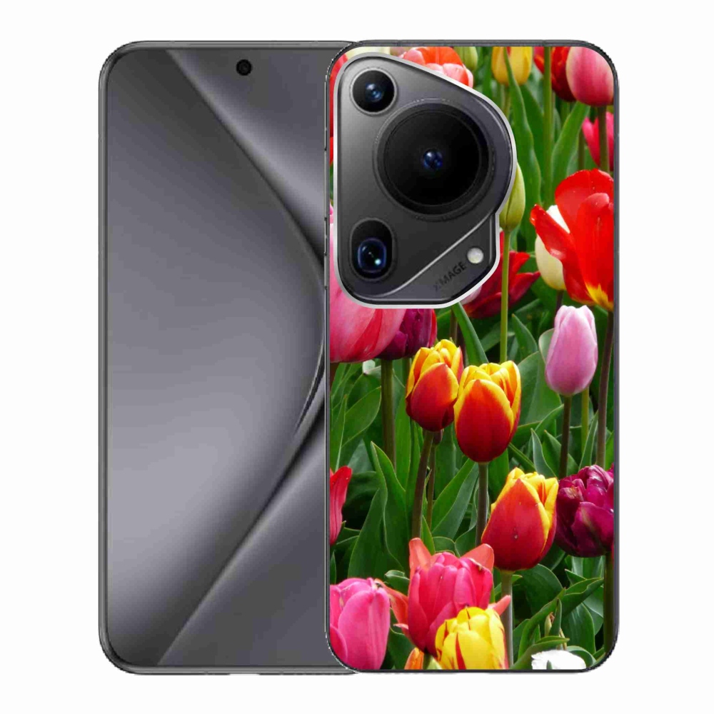 Gelový kryt mmCase na Huawei Pura 70 Ultra - tulipány