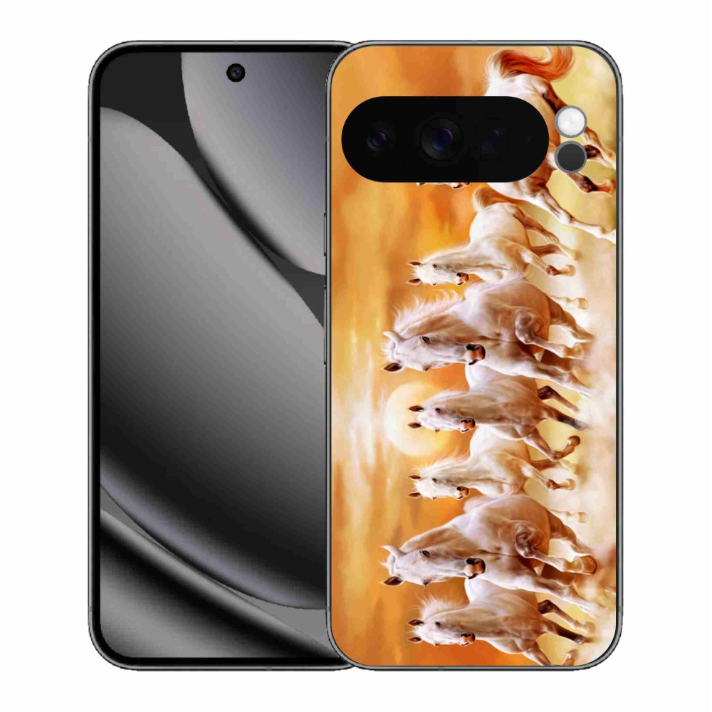 Gelový kryt mmCase na Google Pixel 10 Pro XL - koně 2
