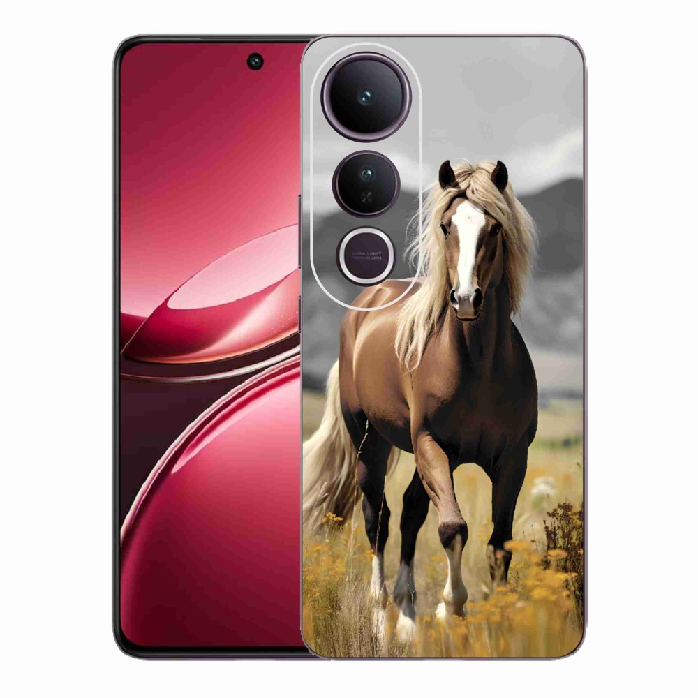 Gelový kryt mmCase na Vivo V50 Lite 4G/5G - hnědý kůň 1