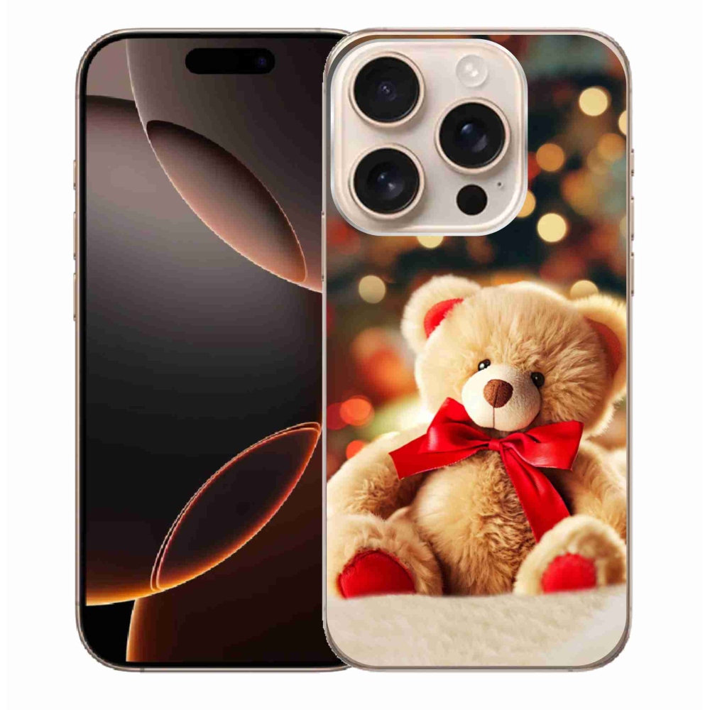 Gelový kryt mmCase na iPhone 16 Pro Max - plyšový medvídek