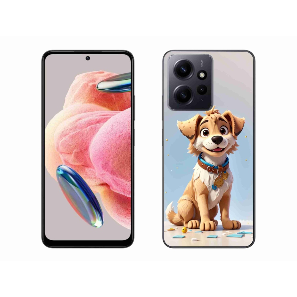Gelový kryt mmCase na Xiaomi Redmi Note 12 4G - kreslené štěně