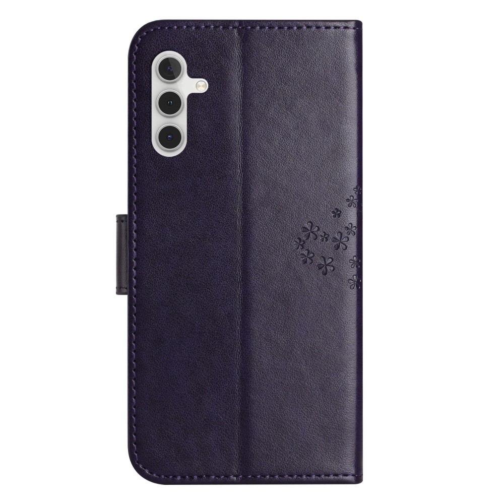 Tree knížkové pouzdro na Samsung Galaxy A05s - tmavěfialové