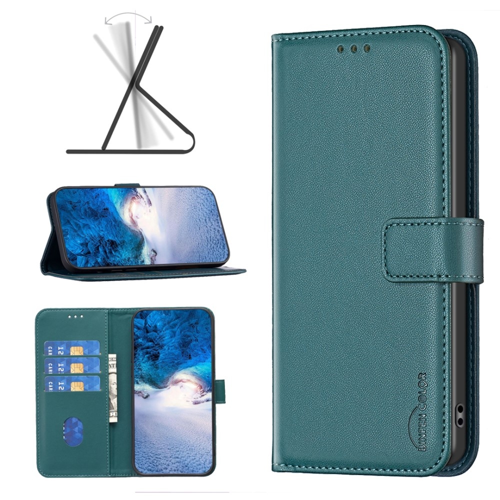 BNF knížkové pouzdro na Xiaomi Redmi Note 13 Pro 5G/Poco X6 5G - zelené