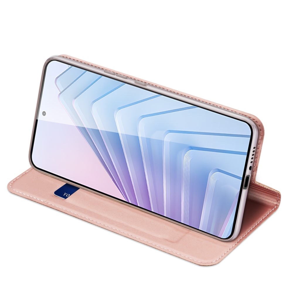 DUX knížkové pouzdro na Xiaomi Redmi Note 14 5G - růžovozlaté